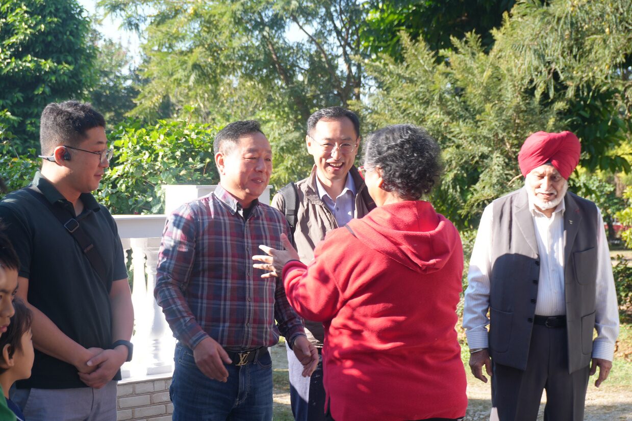 Guests being welcomed at Joy of Evergreen
