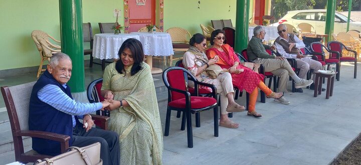 A guest on the reflexology path